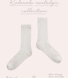 RolaRola-襪子<br>로라로라-SC22317 / GLITTER SOCKS WHITE