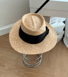 pippin-帽子<br>피핀-리본 라운드 스퀘어햇 #86867
