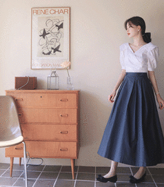 milkcocoa-長裙<br>밀크코코아-classic long skirt