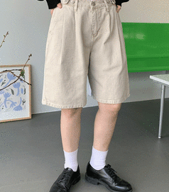 baon-短褲<br>바온-포잉 비조 하프 팬츠 (4color)